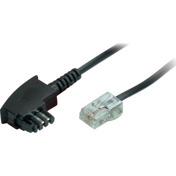 Router-Anschlusskabel TAE(F) auf RJ45, 2m (PIN 4+5 am RJ45-St) (70002-2) - 40-02-0522