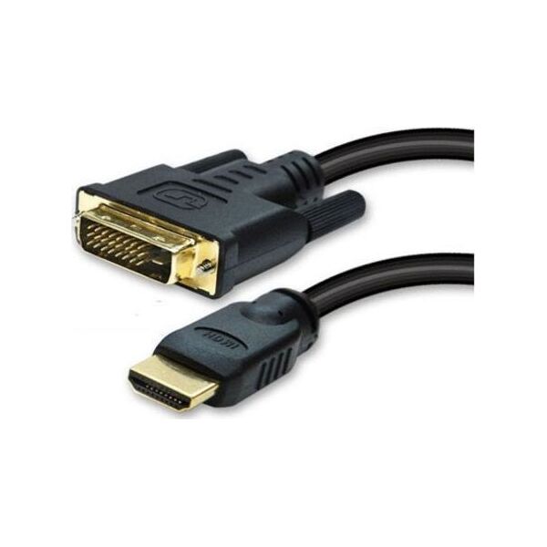 Kabel HDMI - DVI-D 1.2m czarny (77482)