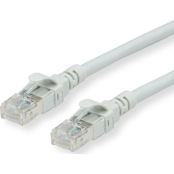 Roline ROLINE - Patch- Cable - RJ- 45 (M) to RJ- 45 (M) - 5 m - UTP - CAT 6 - halogen free, shaped, stranded - gray (21.15.2505)