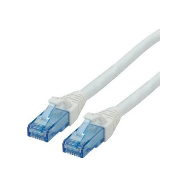 Roline ROLINE - Patch- Cable - RJ- 45 (M) to RJ- 45 (M) - 30 cm - UTP - CAT 6a - halogen free, shaped, stranded - white (21.15.2987)