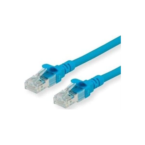 Roline ROLINE - Patch- Cable - RJ- 45 (M) to RJ- 45 (M) - 2 m - UTP - CAT 6a - halogen free, shaped, stranded - blue (21.15.2742)