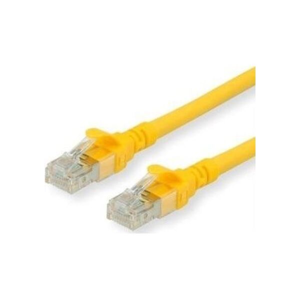 Roline ROLINE - Patch- Cable - RJ- 45 (M) to RJ- 45 (M) - 15 m - UTP - CAT 6a - halogen free, shaped, stranded - yellow (21.15.2728)