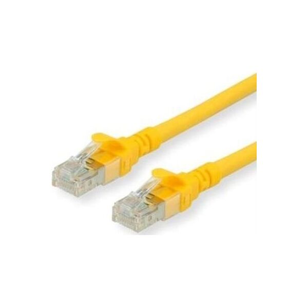 Roline Patchcable - RJ-45-50 cm - UTP - CAT 6a - bezhalogenowy, linka - żółty (21.15.2720)