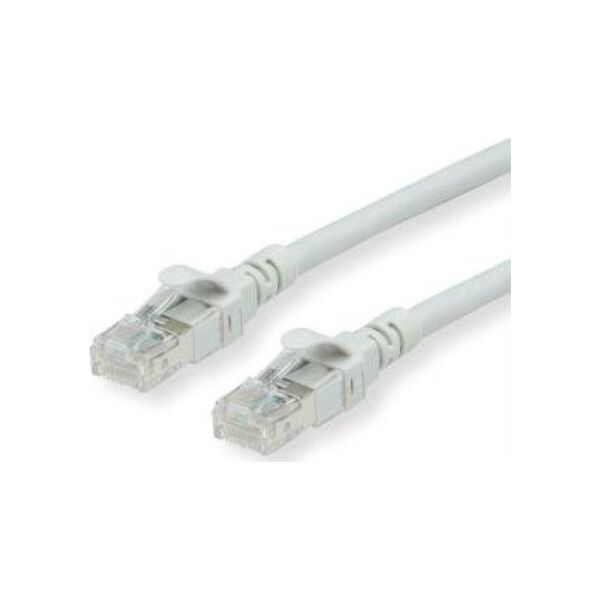 Roline ROLINE - Patch- Cable - RJ- 45 (M) to RJ- 45 (M) - 5 m - UTP - CAT 6a - halogen free, shaped, stranded - gray (21.15.2705)