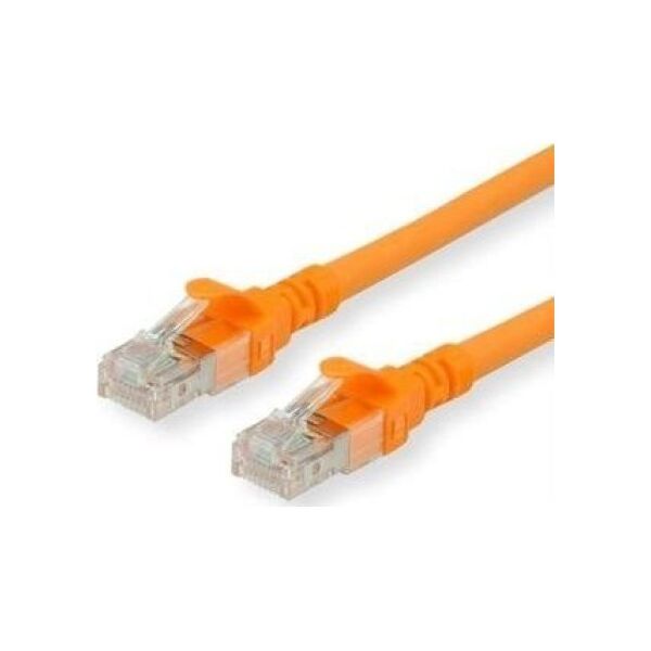 Roline ROLINE - Patch- Cable - RJ- 45 (M) to RJ- 45 (M) - 50 cm - SFTP, PiMF - CAT 6 - halogen free, shaped, stranded - orange (21.15.2670)