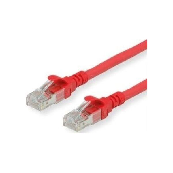 Roline ROLINE - Patch- Cable - RJ- 45 (M) to RJ- 45 (M) - 30 cm - SFTP, PiMF - CAT 6 - halogen free, shaped, stranded - red (21.15.2952)