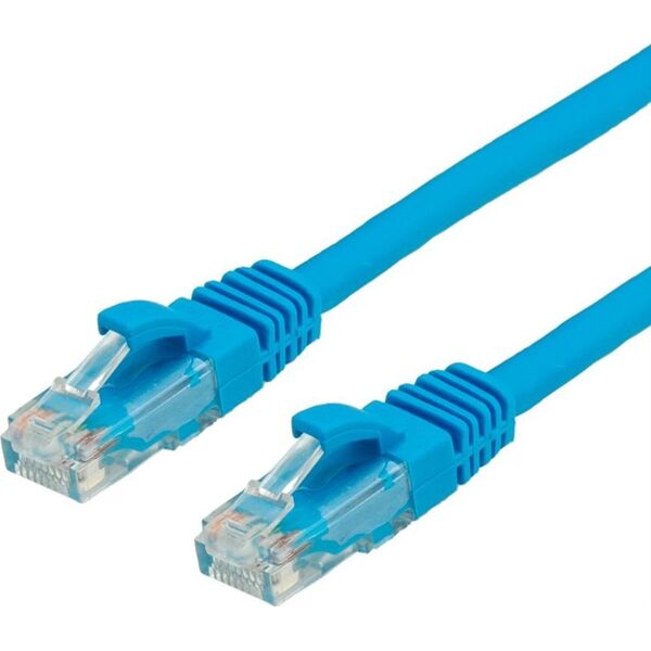 Value VALUE - Patch- Cable - RJ- 45 (M) to RJ- 45 (M) - 1.5 m - UTP - CAT 6a - shaped - blue (21.99.1484)
