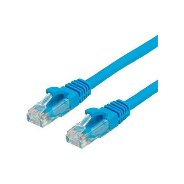 Value Patchcord - RJ-45- 50 cm - SFTP- CAT 6a - Niebieski, (21.99.1451)