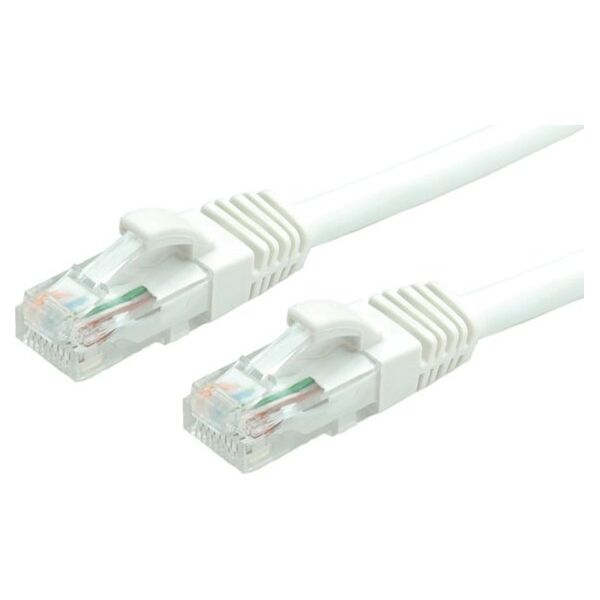 Value VALUE - Patch- Cable - RJ- 45 (M) - RJ- 45 (M) - 7 m - UTP - CAT 6a - pressed, smooth - white, RAL 9003 (21.99.1476)