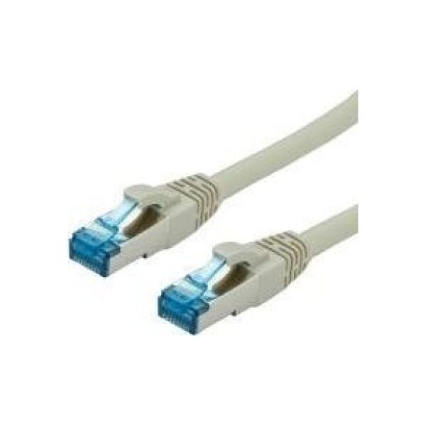 Value VALUE - Patch- Cable - RJ- 45 (M) to RJ- 45 (M) - 7 m - SFTP, PiMF - CAT 6a - halogen free, shaped, without Haken - gray (21.99.0866)