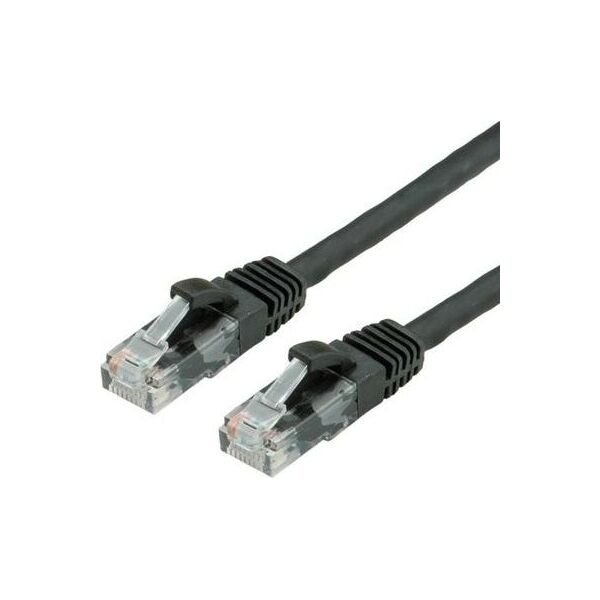 Value Patchcord RJ-45 1 m - UTP - CAT 6a- Czarny,(21.99.14)