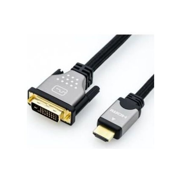 Kabel Roline 3m czarny srebrny (JAB-3752616)