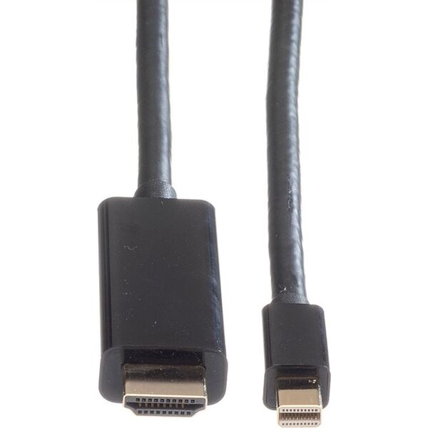 Kabel Roline DisplayPort Mini - HDMI 1m czarny (JAB-3360277)