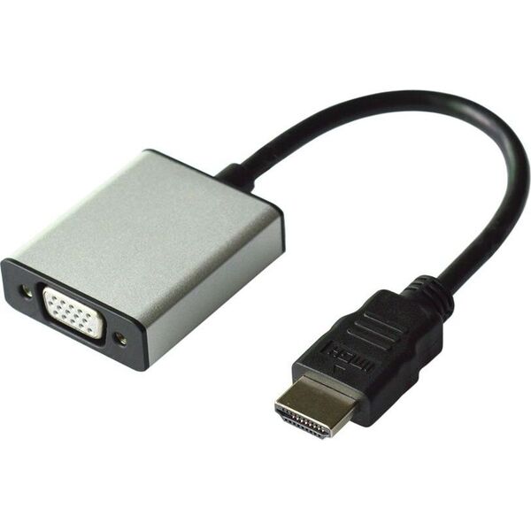 Adapter AV Value HDMI - D-Sub (VGA) + Jack 3.5mm srebrny (12.99.3119)