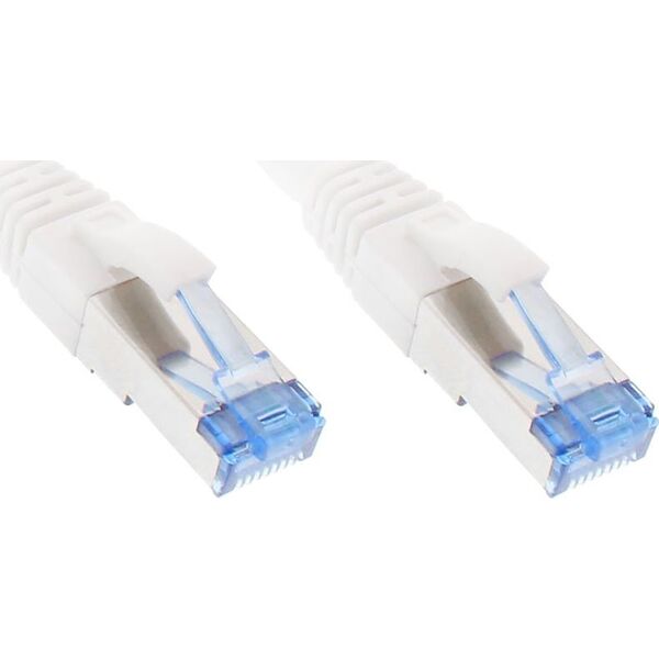 InLine Patch Cable - S / FTP (PiMf) - Cat.6A - 500MHz - Halogen Free - Copper - White - 20m (76820W)