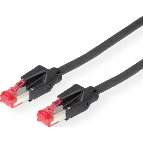 Draka Draka Secomp DRAKA UC900 SS27 - Patch- Cable - RJ- 45 (M) - RJ- 45 (M) - 1 m - pairs in metal foil (PiMf) - CAT 6e, smooth, halogen free - black (21.05.2016)