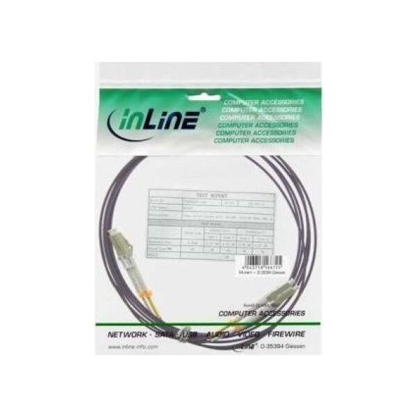 InLine InLine - Patch- Cable - SC multi- mode (M) to SC multi- mode (M) - 50,0m - glass fiber - 50/125 Micrometer - OM4 - halogen free - violet (88526P)