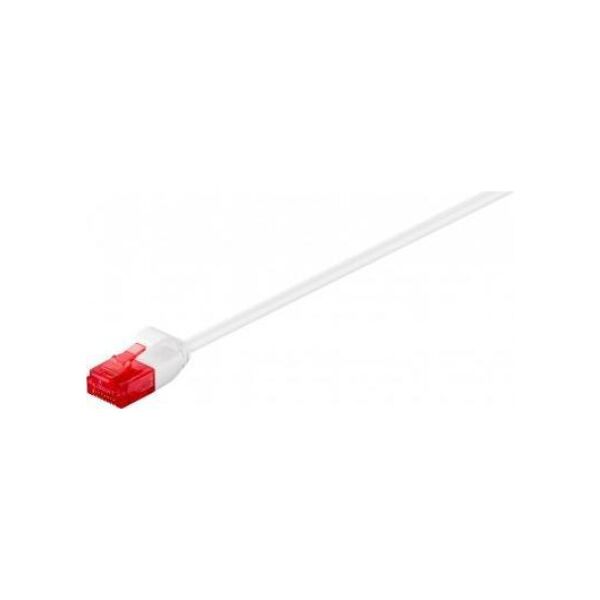 Goobay Wentronic Goobay - Patch- Cable - RJ- 45 (M) to RJ- 45 (M) - 2 m - UTP - CAT 6 - shaped, without Haken - white (93693)