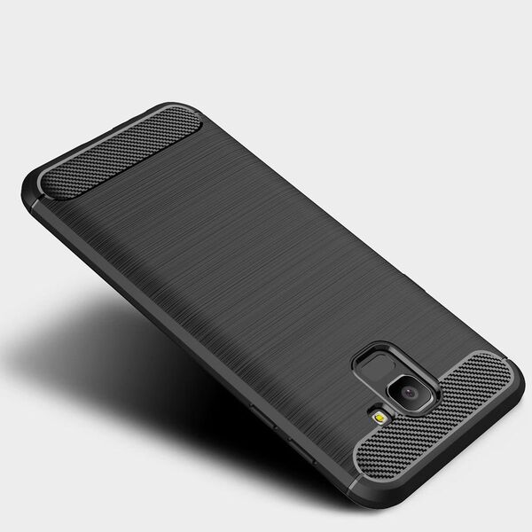 Hurtel Carbon Case elastyczne etui pokrowiec Samsung Galaxy J6 2018 J600 niebieski