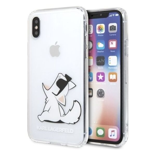 Karl Lagerfeld Etui KLHCPXCFNRC iPhone X/XS transparentne