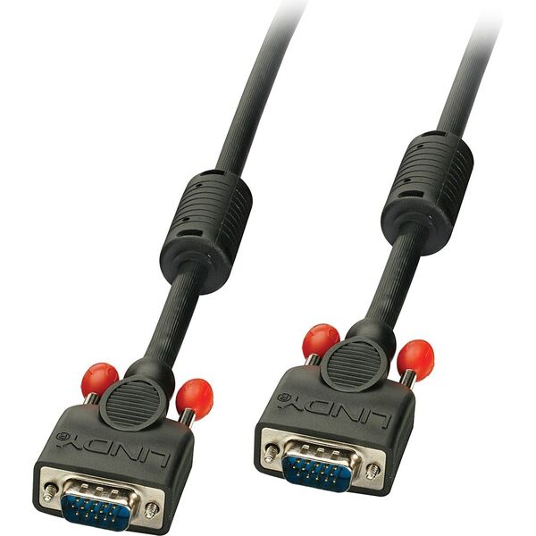 Kabel Lindy D-Sub (VGA) - D-Sub (VGA) 0.5m czarny (36371)