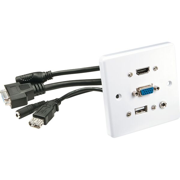 Lindy Lindy 60220 Moduł ścienny VGA / HDMI / USB 3.5mm jack stereo