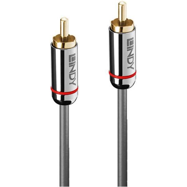 Kabel Lindy RCA (Cinch) - RCA (Cinch) 1m srebrny (35339)