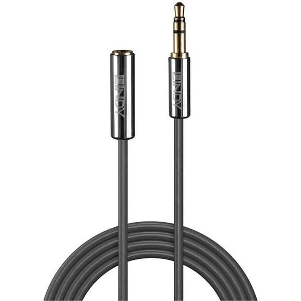 Kabel Lindy Jack 3.5mm - Jack 3.5mm 3m srebrny (35329)