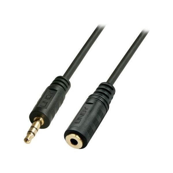 Kabel Lindy Jack 3.5mm - Jack 3.5mm 5m czarny (35654)