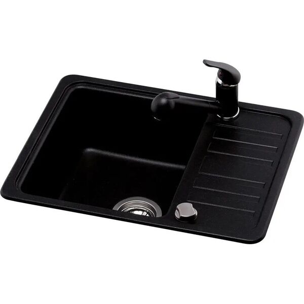 Zlewozmywak Aquasanita Dirbtinio granito virtuvinė plautuvė Aquasanita Notus SQ102, 110 Beige