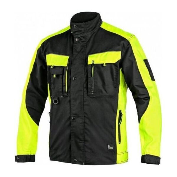 CXS BLUZA/KURTKA CXS SIRIUS BRIGHTON CZARNO-ŻÓŁTA ROZM.58