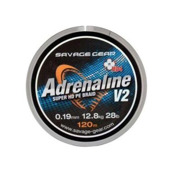 Savage Gear Plecionka HD4 Adrenaline V2 120m 0.22mm 15kg Grey (54831)