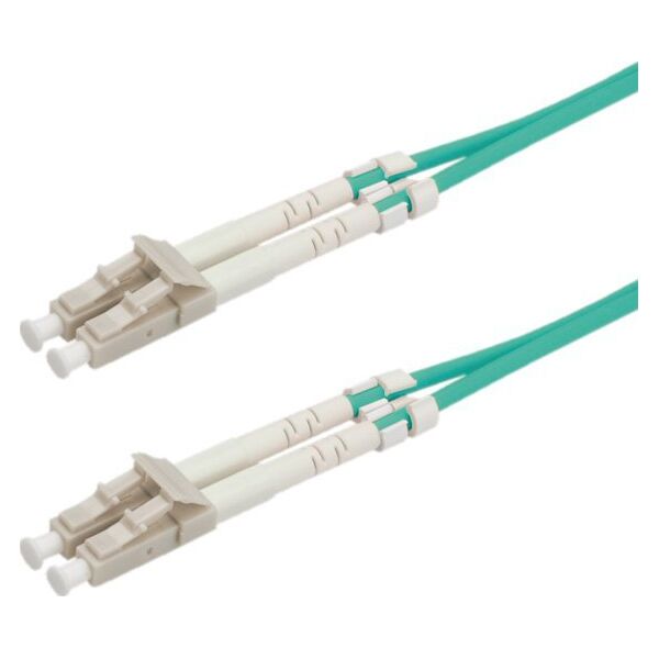 Roline ROLINE - Fiber optic cable - LC Multi- Mode (M) - LC Multi- Mode (M) - 20 m - glass fiber - 50/125 Micrometer - OM3 - halogen free - turquoise (21.15.8830)