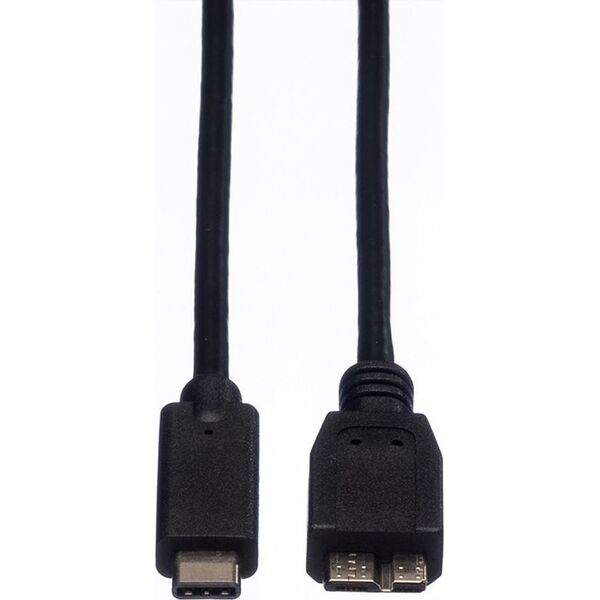 Kabel USB Roline USB-C - 1 m Czarny (JAB-2600470)