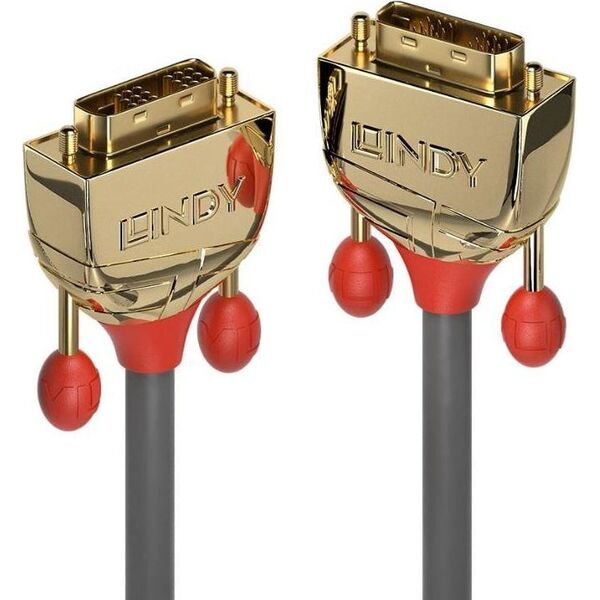 Kabel Lindy DVI-D - DVI-D 10m złoty (36215)