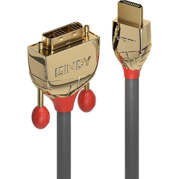 Kabel Lindy HDMI - DVI-D 0.5m czarny (JAB-3884321)