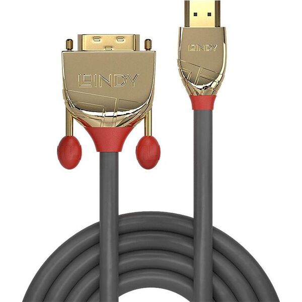 Kabel Lindy HDMI - DVI-D 0.5m czarny (JAB-3884321)
