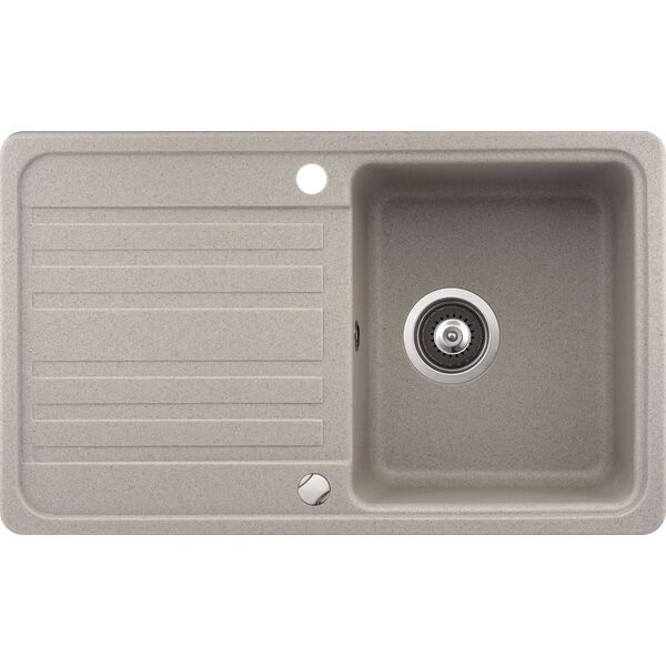 Zlewozmywak Aquasanita Dirbtinio granito virtuvinė plautuvė Aquasanita Notus SQ101, 110 Beige