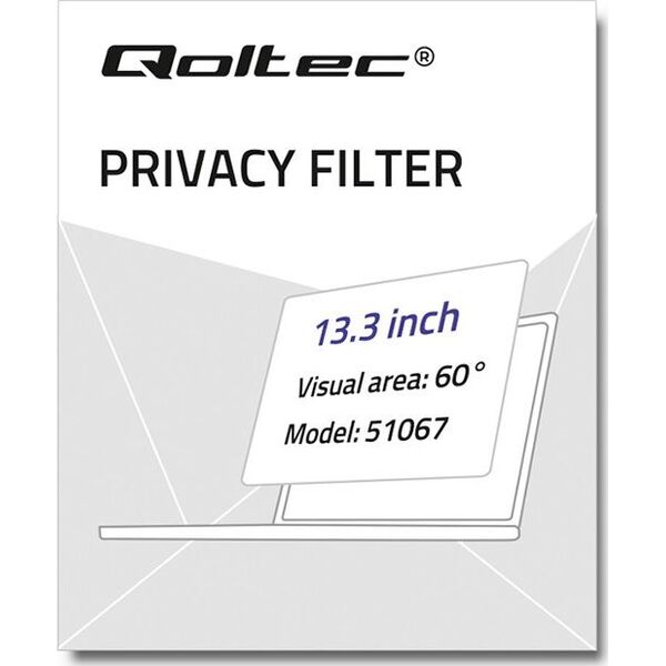 Filtr Qoltec Qoltec Filtr prywatyzujący RODO do MacBook Air | 13.3'' | 16:10