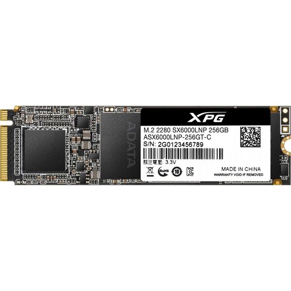 Dysk SSD ADATA XPG SX6000 Lite 256GB M.2 2280 PCI-E x4 Gen3 NVMe (ASX6000LNP-256GT-C)