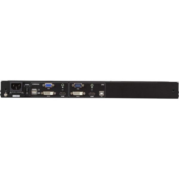 Konsola KVM Aten ATEN CL3800NW Short Depth USB HDMI DVI VGA Dual Rail LCD Console with USB