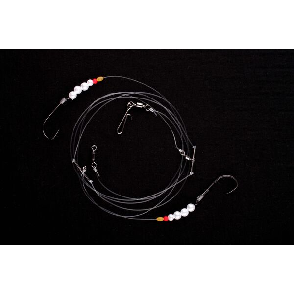 Imax Flounder Rig 1 Pearl White Bead 2 Hooks #4 (42538)