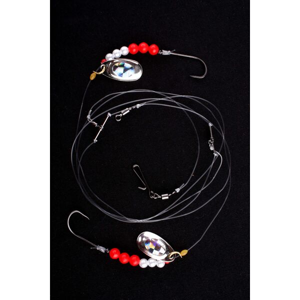 Imax Flounder Rig 2 White & Red Bead Sp-Blades 2 Hooks #4 (42539)