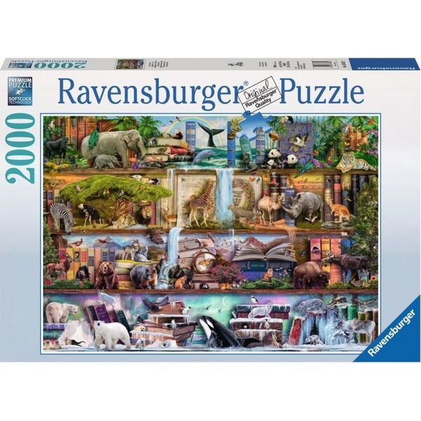 Ravensburger Puzzle 2000 elementów - Królestwo dzikich zwierząt