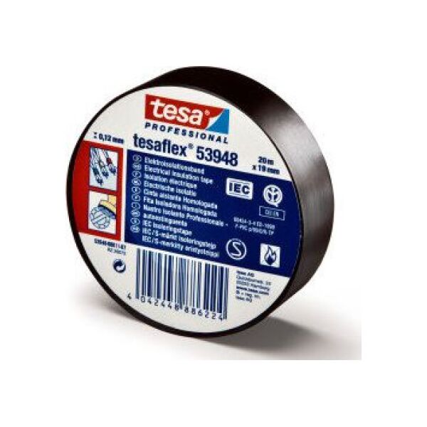 Tesa Izoliacinė juosta tesa 20m x 19mm juoda