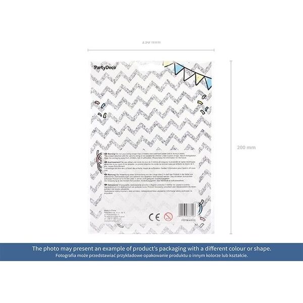 Party Deco Balon foliowy Cyfra "8", 86cm, srebrny uniwersalny