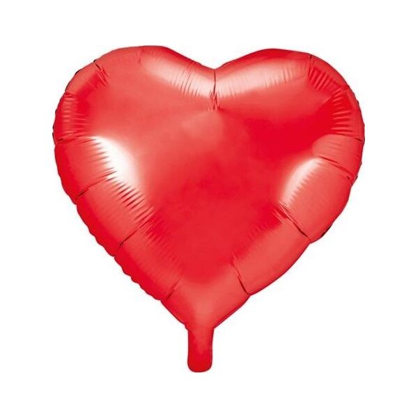 Party Deco Balon foliowy serce, czerwony, 45cm uniwersalny