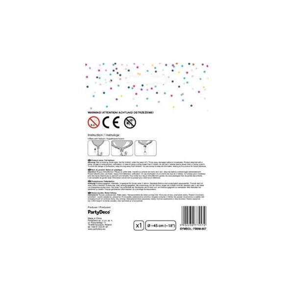 Party Deco Balon foliowy serce, czerwony, 45cm uniwersalny