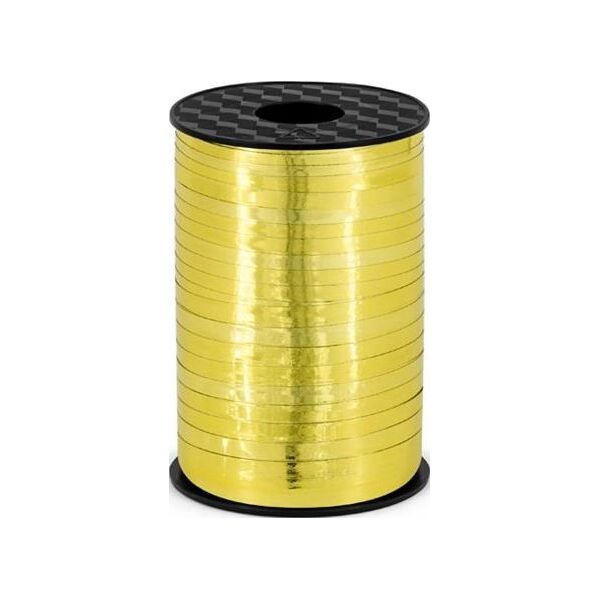 Party Deco Wstążka plastikowa metalizowana złota, 5 mm uniwersalny