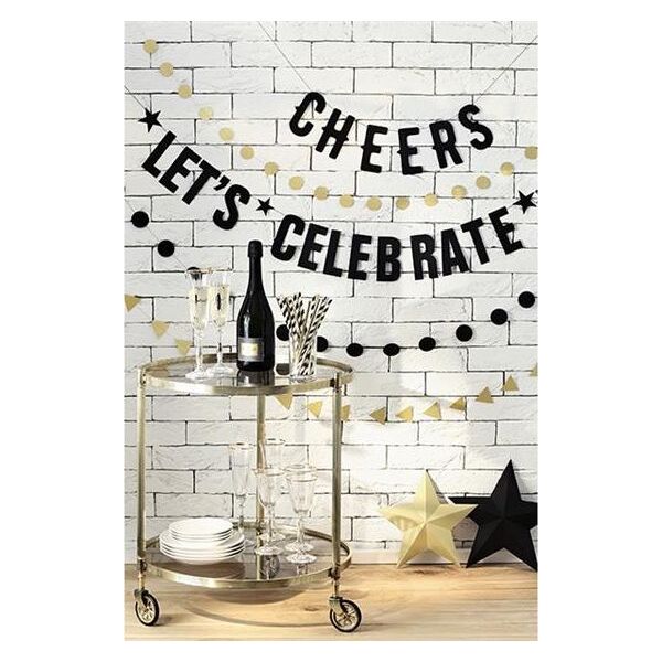 Party Deco Słomki papierowe do picia w paski, czarne, 19,5cm, 10 szt. uniwersalny